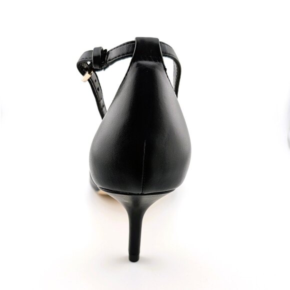 NEW in the Box, Pointed Toe Ankle Strap Kitten Heel Pumps, Black, Women's Size 9 - Picture 10 of 10